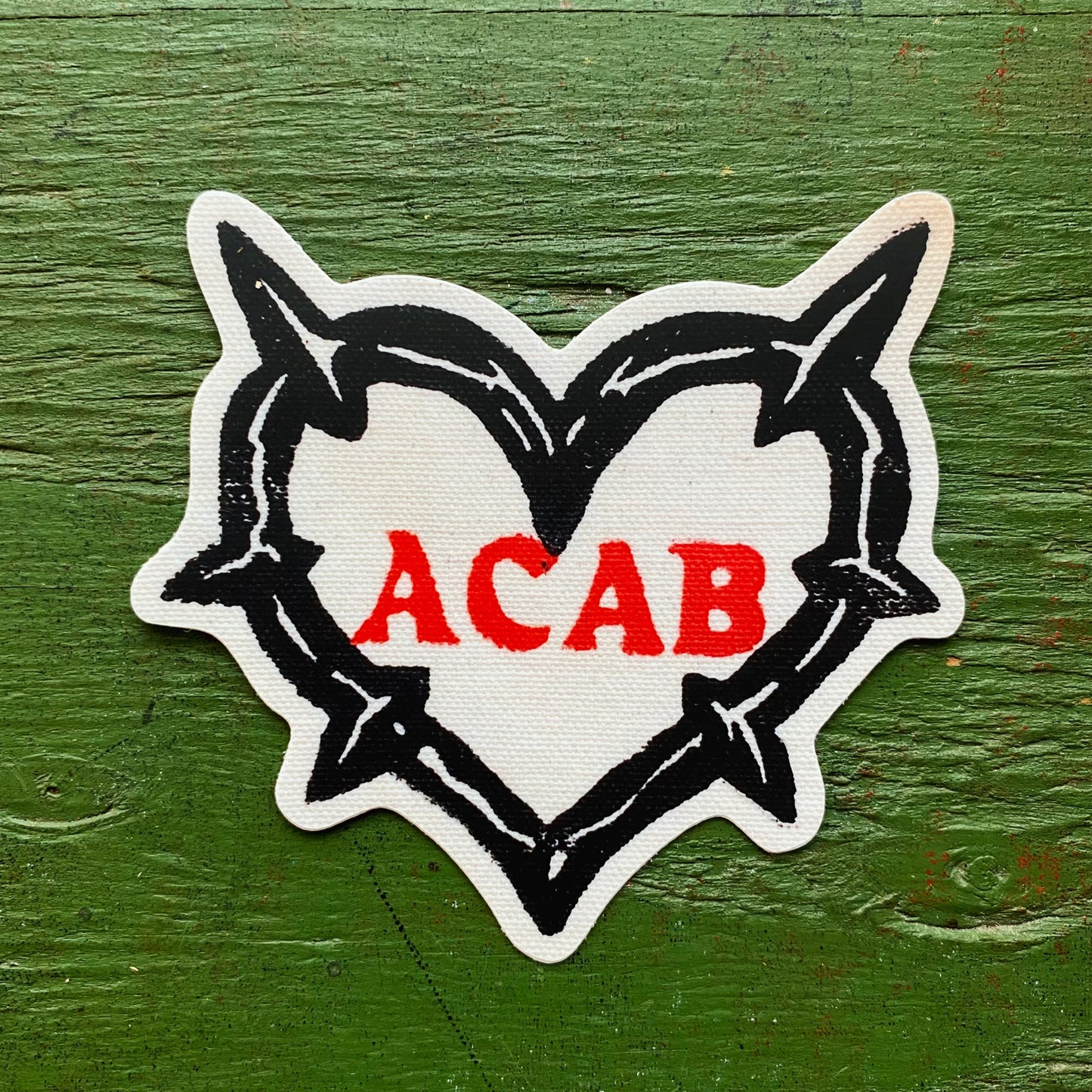 ACAB Lino Print Vinyl Sticker