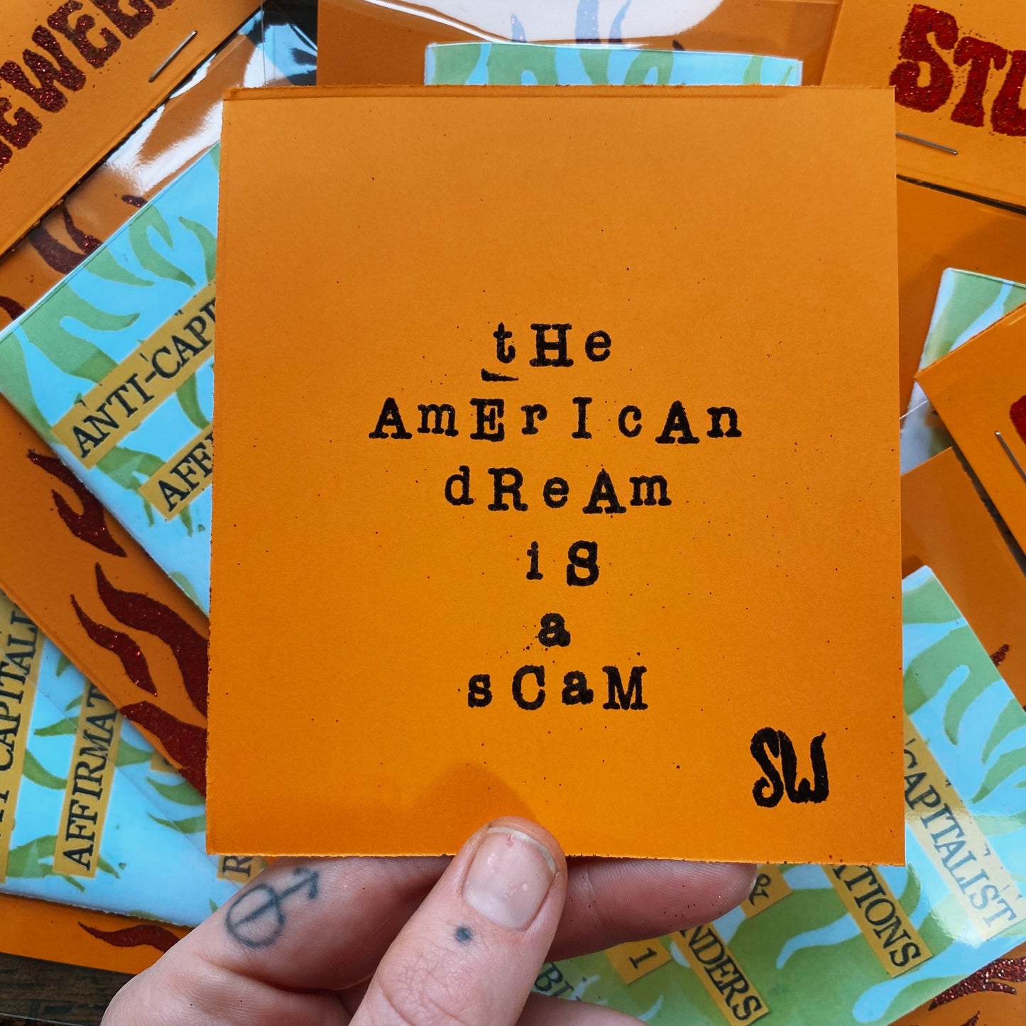 Anti-Capitalist Affirmations 1 Mini Zine Bundle