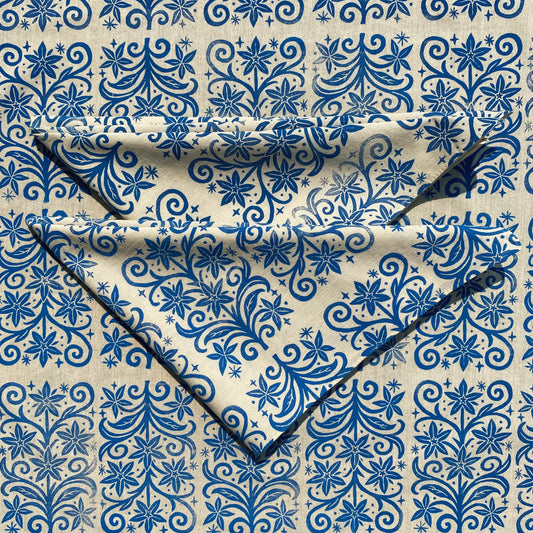 Borage Magic Block Printed Bandana