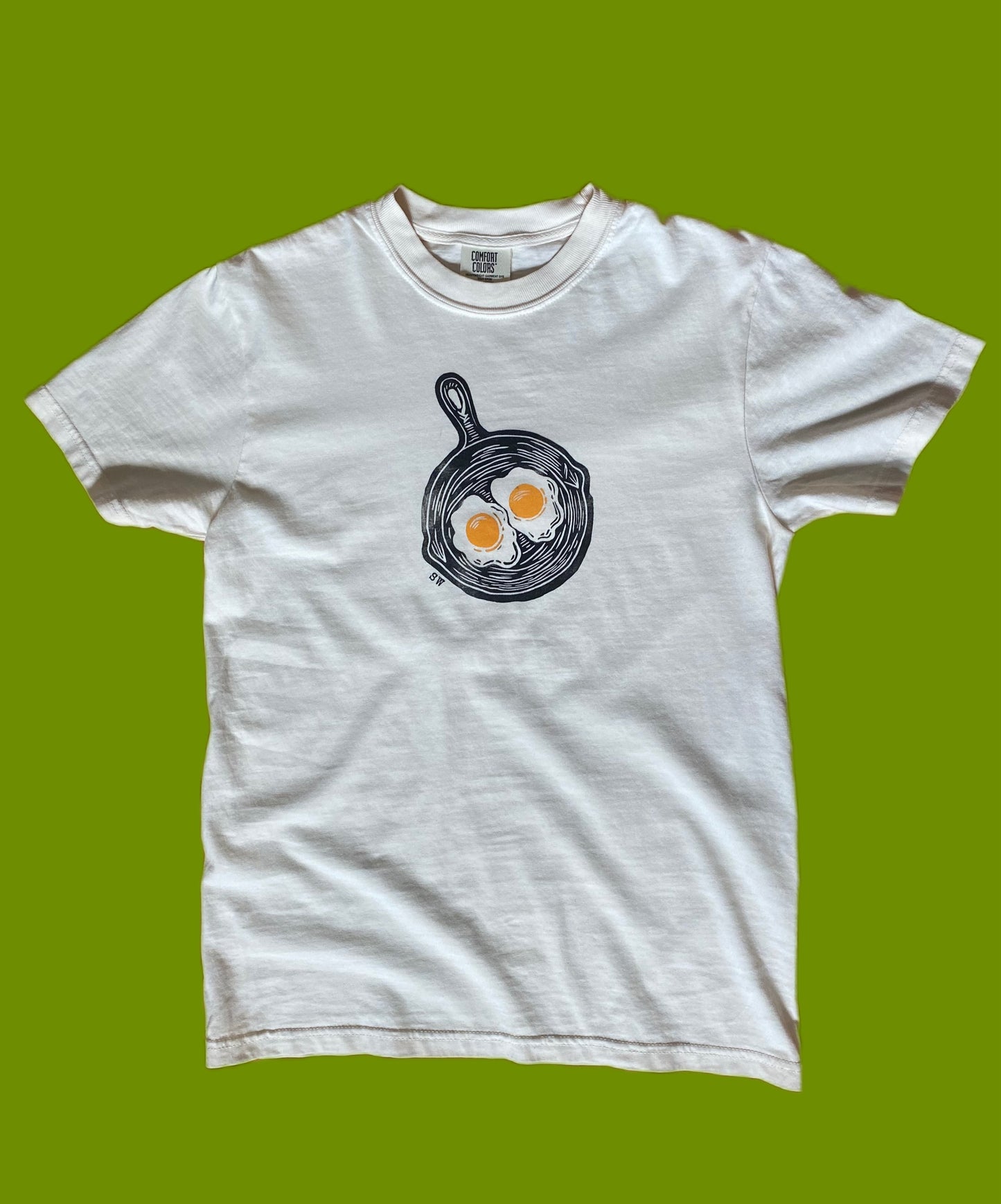 Sunny-Side-Up Cast Iron Fried Egg T-Shirt PREORDER