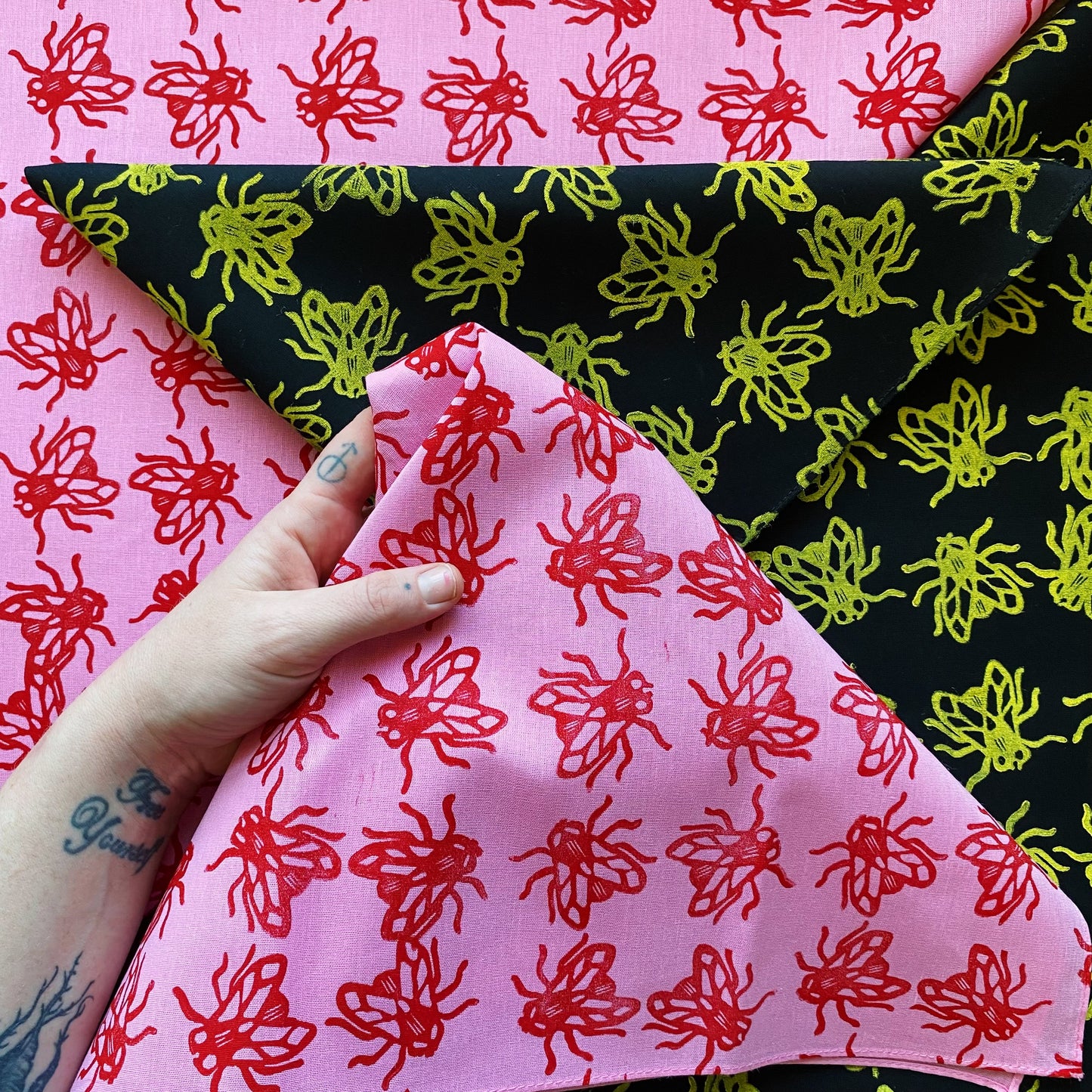 The Fly Block Printed Bandana