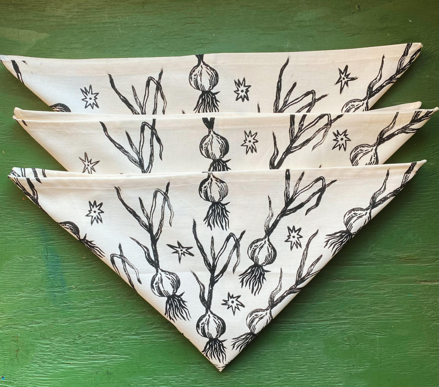 Garlic Magic Block Printed Bandana