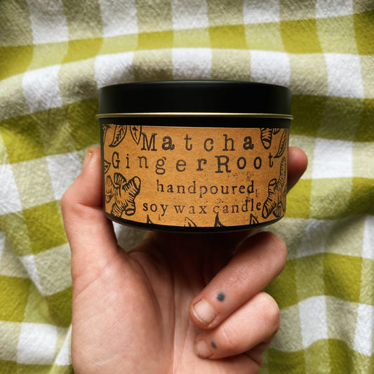 Matcha Gingerroot Soy Wax Candle