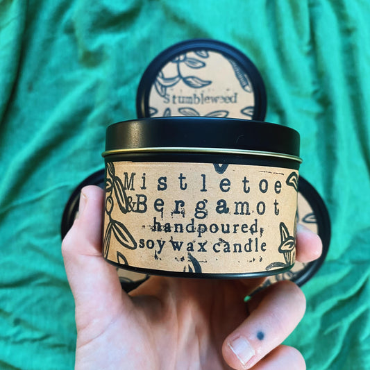 Mistletoe & Bergamot Soy Wax Candle