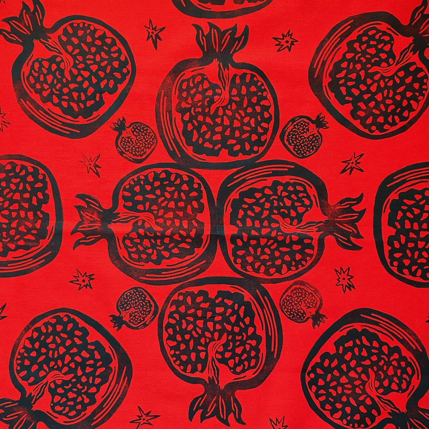 Pomegranate Magic Block Printed Bandana