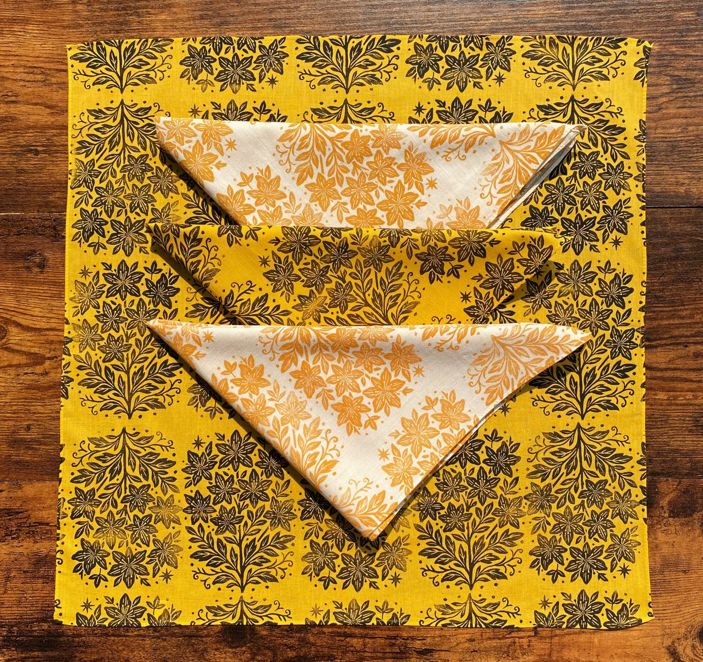 St.John’s Wort Magic Block Printed Bandana
